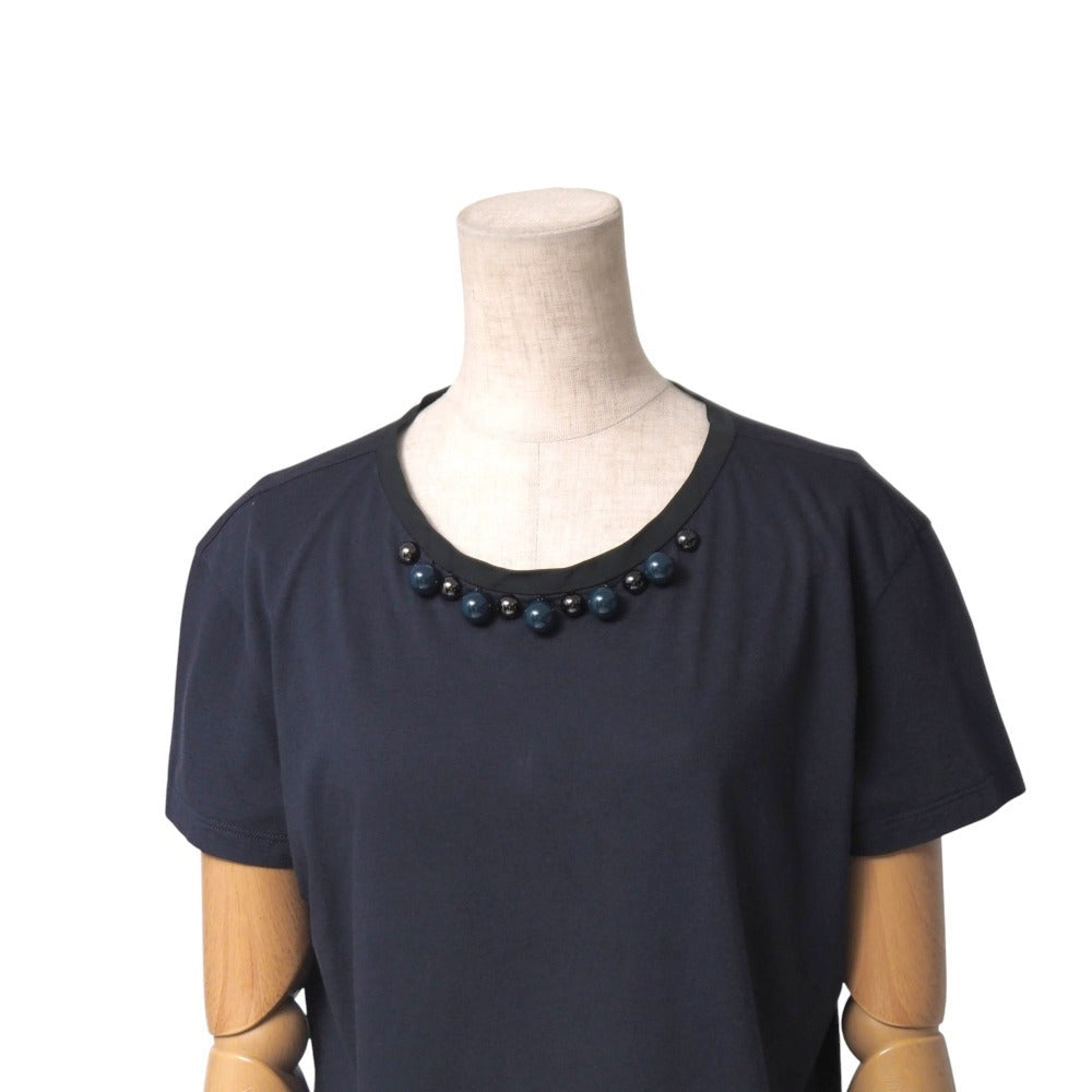LOUIS VUITTON Cut 100% cotton Navy black RW142W F6TS36B1L M
