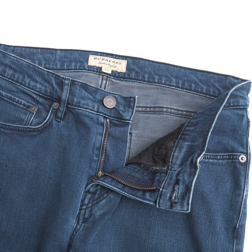 BURBERRY Denim pants 99% cotton, 1% elastane Blue type 32