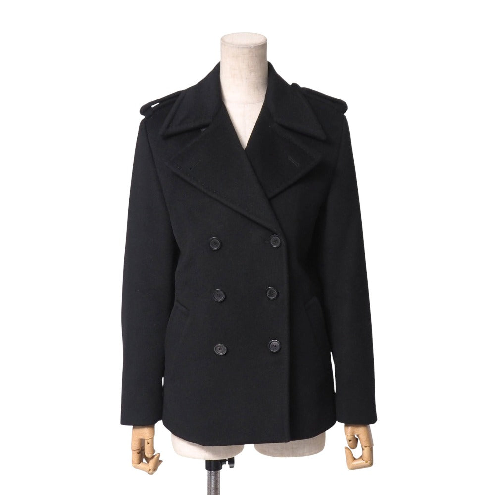 GUCCI pea coat hair black 214-0293-7890 38