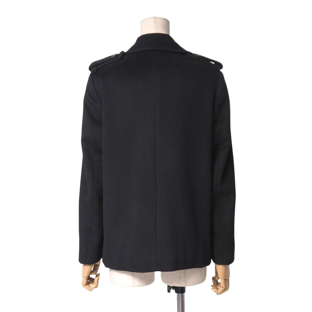 GUCCI pea coat hair black 214-0293-7890 38
