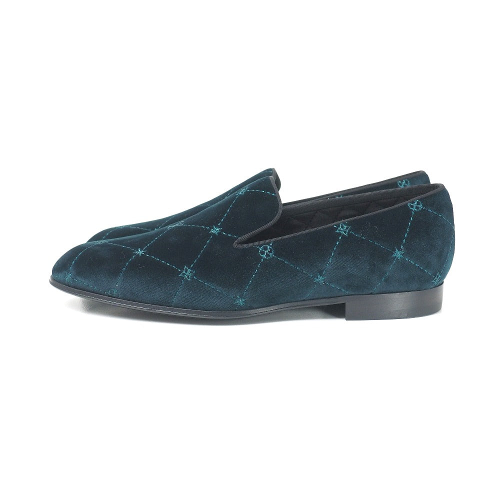 LOUIS VUITTON Dress shoes BM0149 Velor green Auteuil line 7