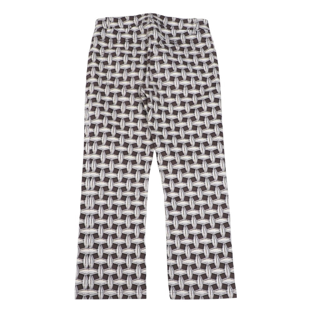 LOUIS VUITTON Pants cotton Brown white RW131A F3PA37B7D 34