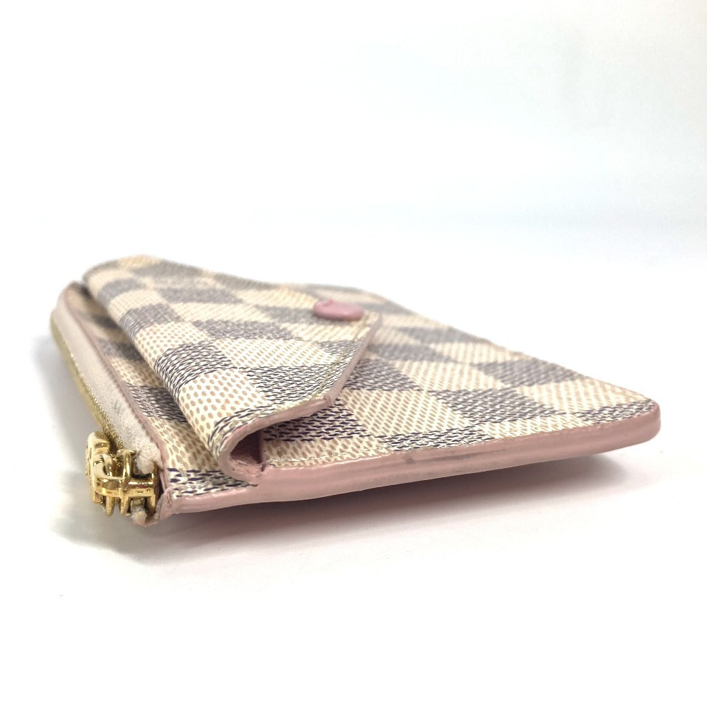 LOUIS VUITTON Coin case N60498ã Damier Azur Canvas gray Damier Azur Porte Cartes Rectove