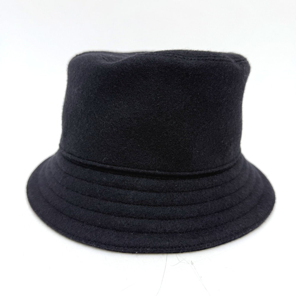 HERMES hat H242084N Wool, Nylon Navy Fred H-Cut Hat mens 59