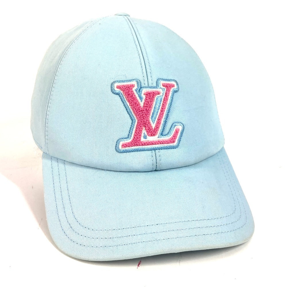 LOUIS VUITTON cap M7318L cotton blue LV remix Cap LV Signature L