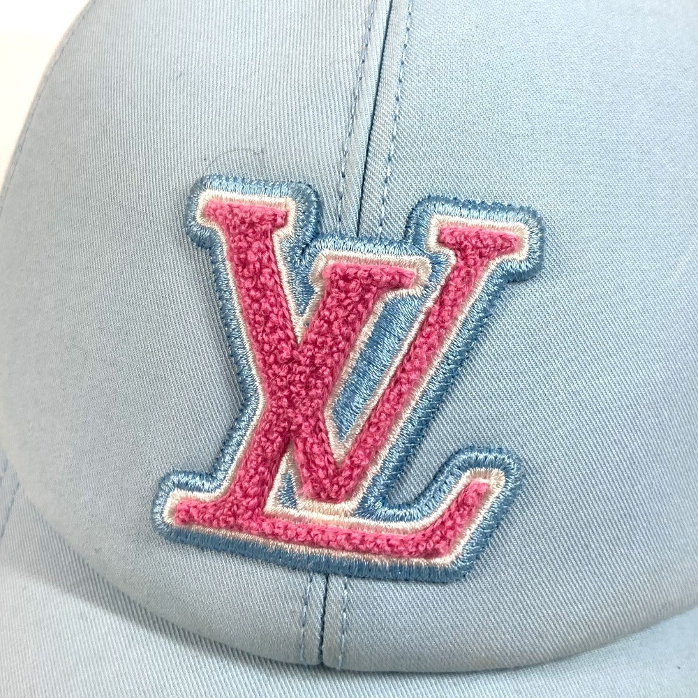LOUIS VUITTON cap M7318L cotton blue LV remix Cap LV Signature L