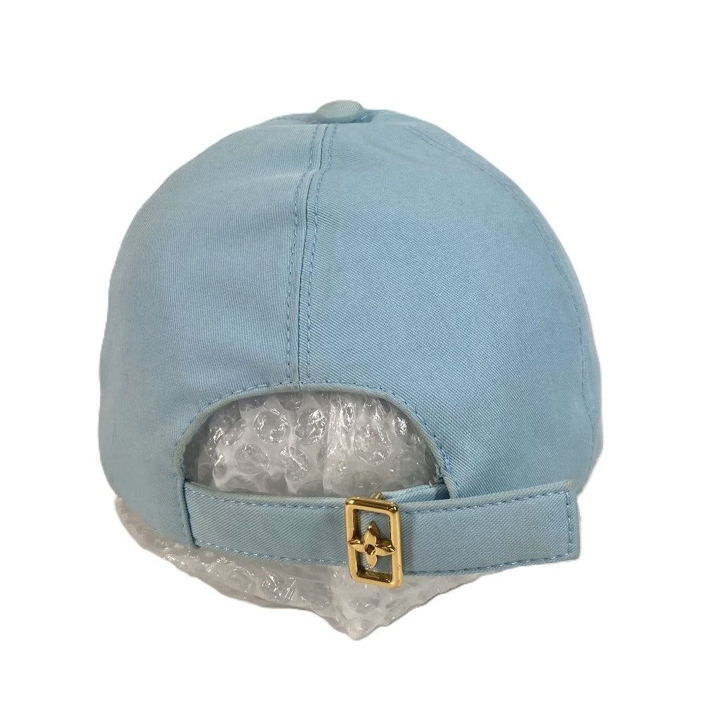 LOUIS VUITTON cap M7318L cotton blue LV remix Cap LV Signature L