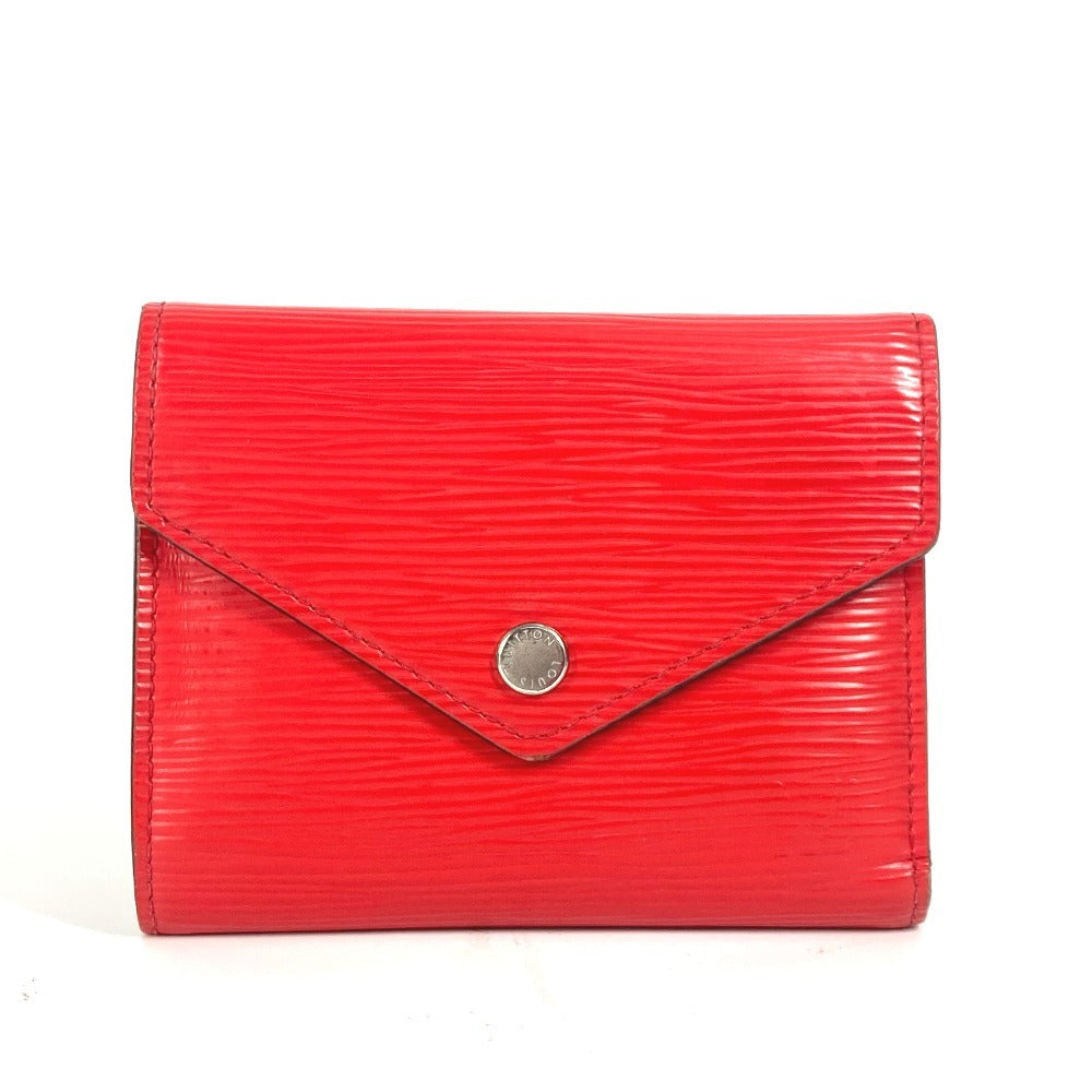 LOUIS VUITTON Trifold wallet M62172 Epi Leather Red Epi Portefeuille Victorine Women