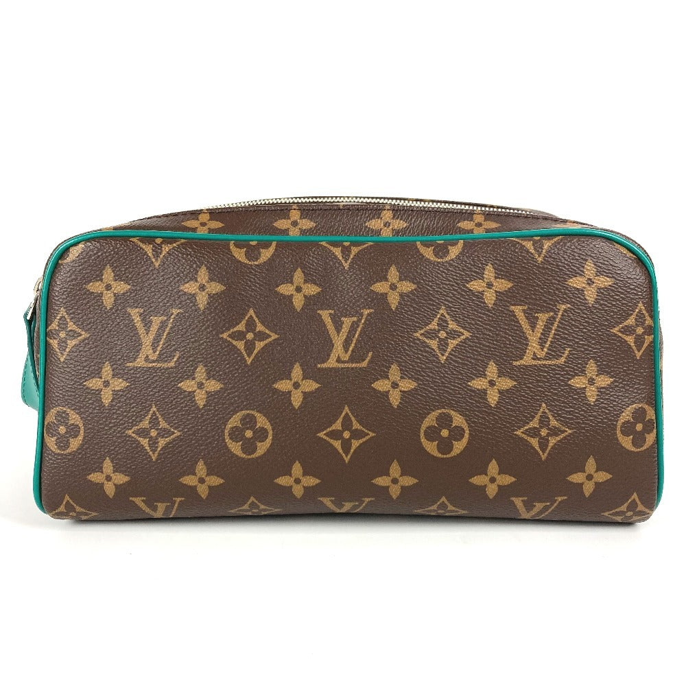 LOUIS VUITTON business bag M12639 Monogram macacer canvas green Monogram Dopp Kit Dopp Kit