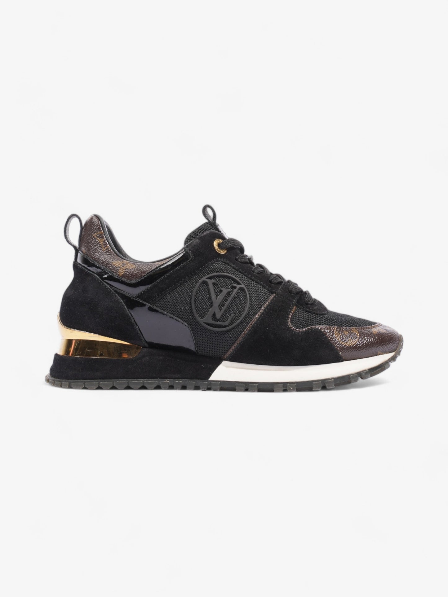 Louis Vuitton Run Away Black / Monogram Suede EU 37.5 UK 4.5