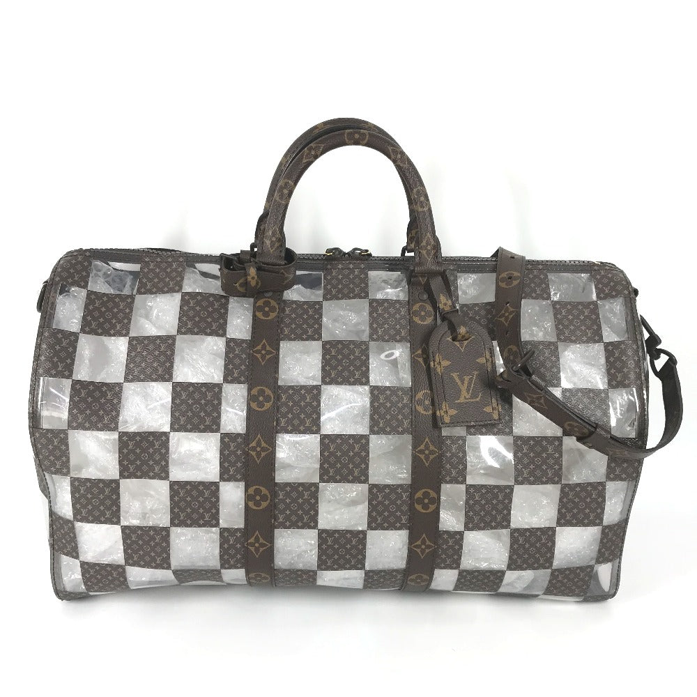 LOUIS VUITTON Boston Duffel bag M20864 Monogram Canvas, Plastics Brown monogram chess Keepall bandouliere 50