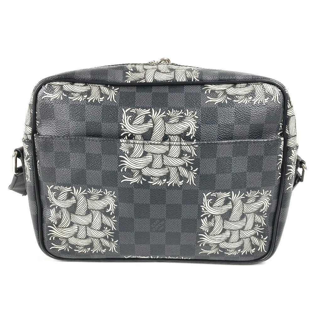 LOUIS VUITTON Shoulder Bag N41572 Damier Grafitto Canvas black Damier Graphite Christopher Nemeth NilPM Nil PM