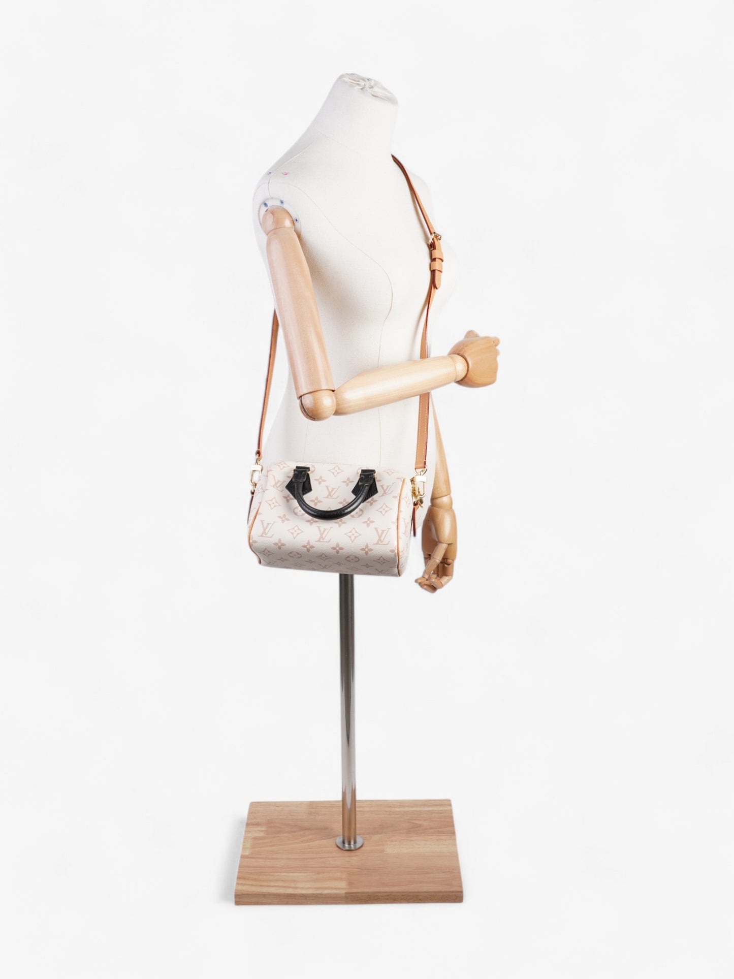 Louis Vuitton Speedy BandouliÃ¨re Monogram Dune / Black Coated Canvas 20