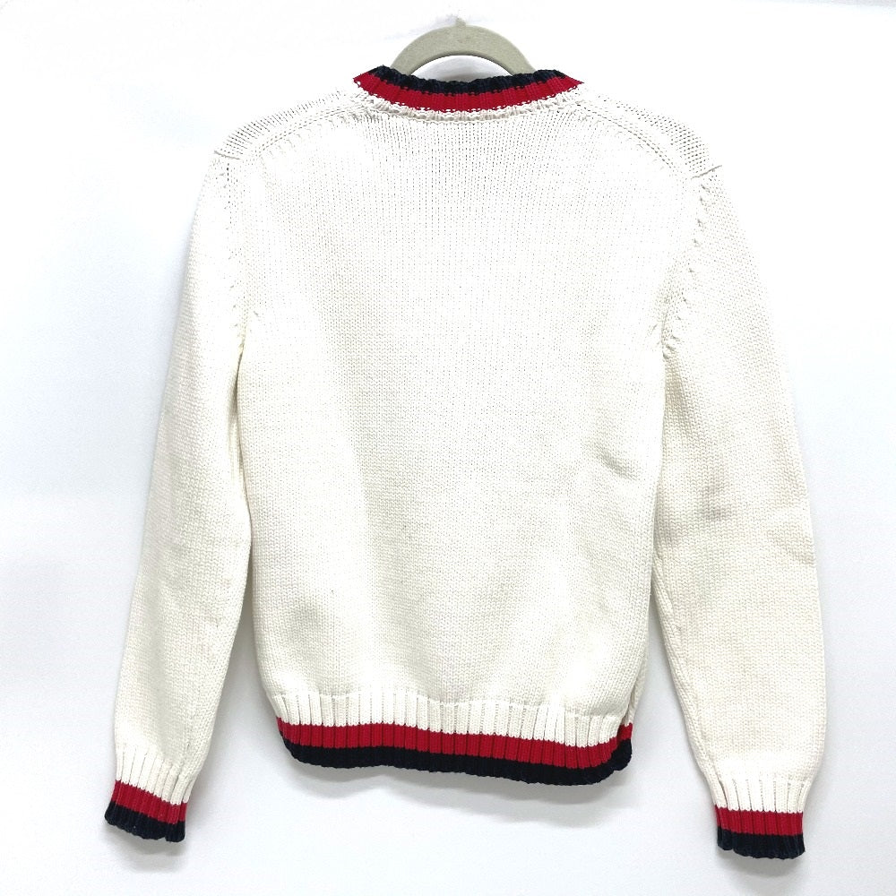 FENDI knit FAE137 cotton white logo Pullover knit Women 38