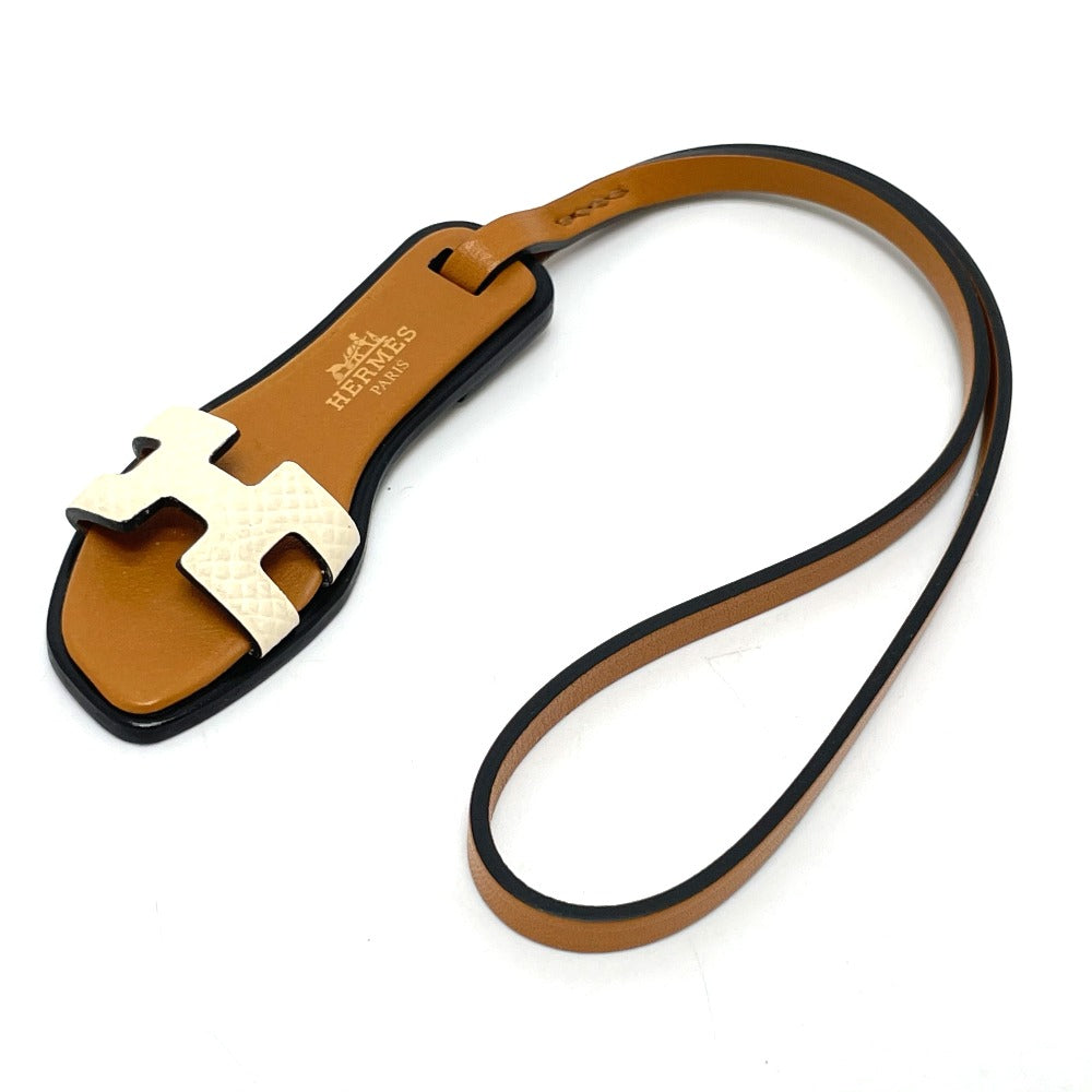 HERMES charm Epsom Brown Oran Nano Women