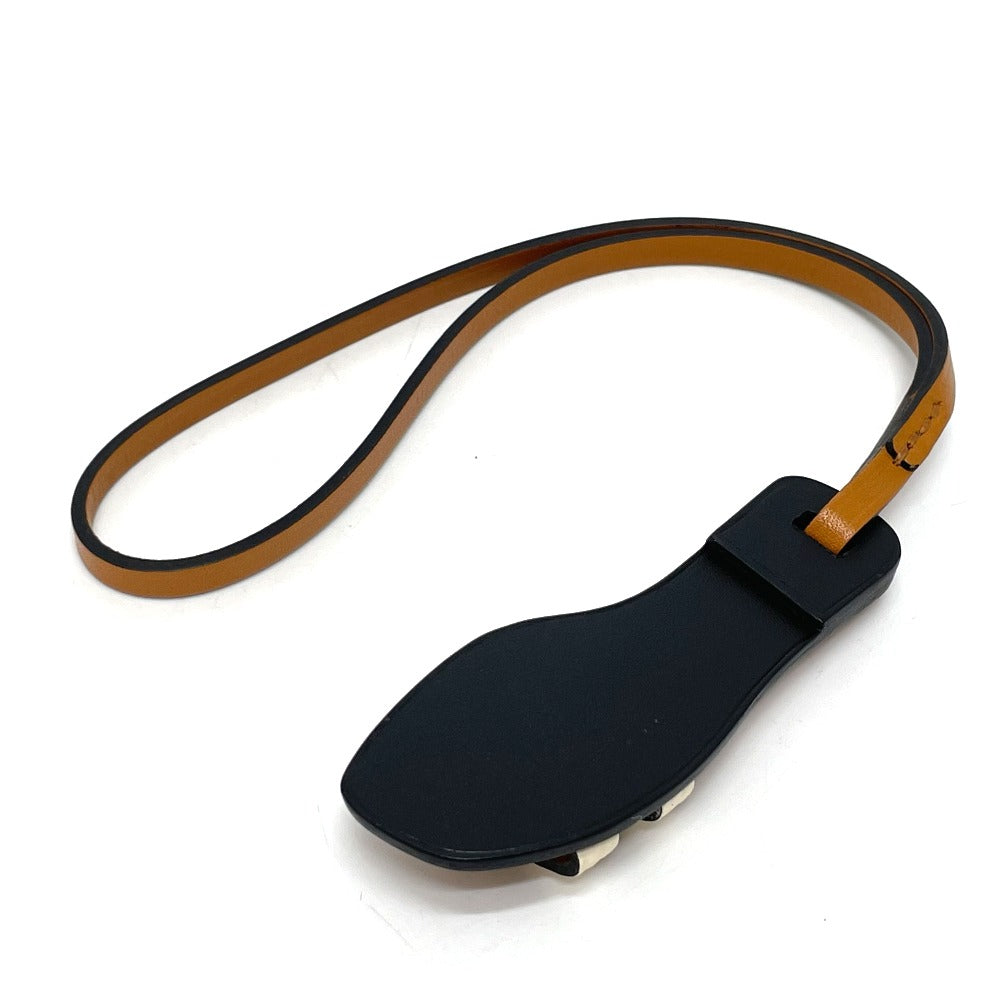 HERMES charm Epsom Brown Oran Nano Women