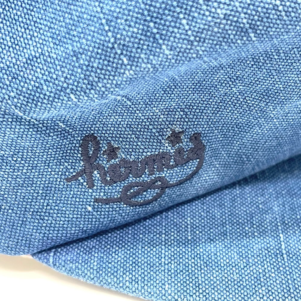 HERMES hat hemp blue Casquette Women 56