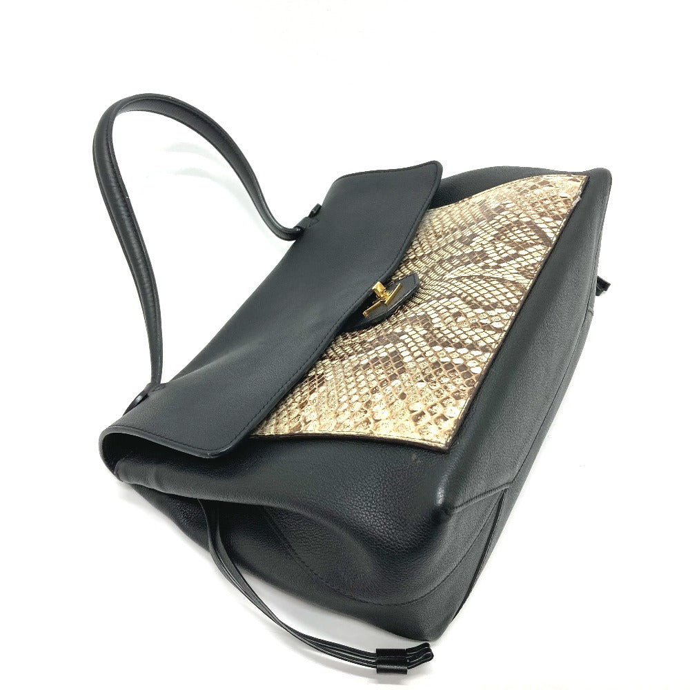 LOUIS VUITTON Handbag N92280 leather black logoMetal Rock Me MM Women
