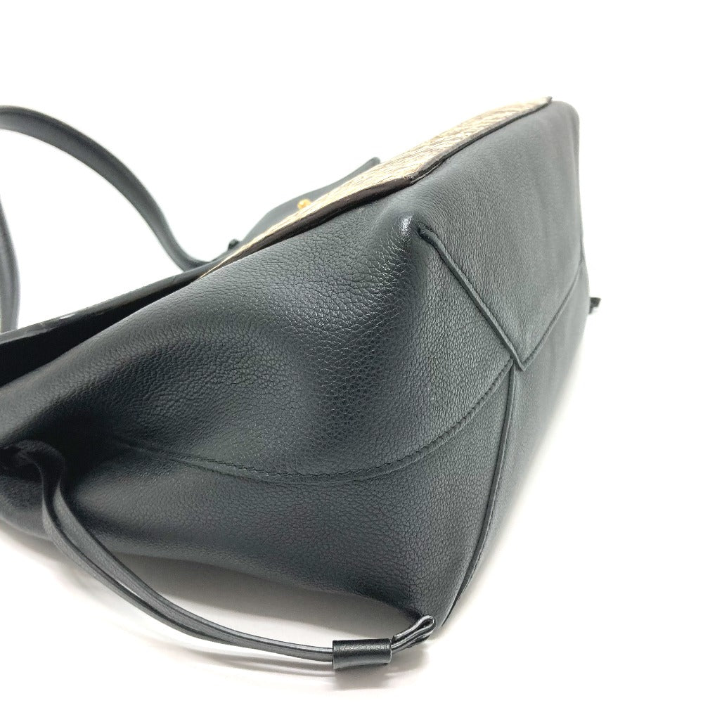 LOUIS VUITTON Handbag N92280 leather black logoMetal Rock Me MM Women