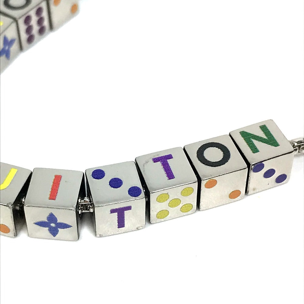 LOUIS VUITTON Necklace M68873 metal Silver Accessories/logo Collier LV Playit
