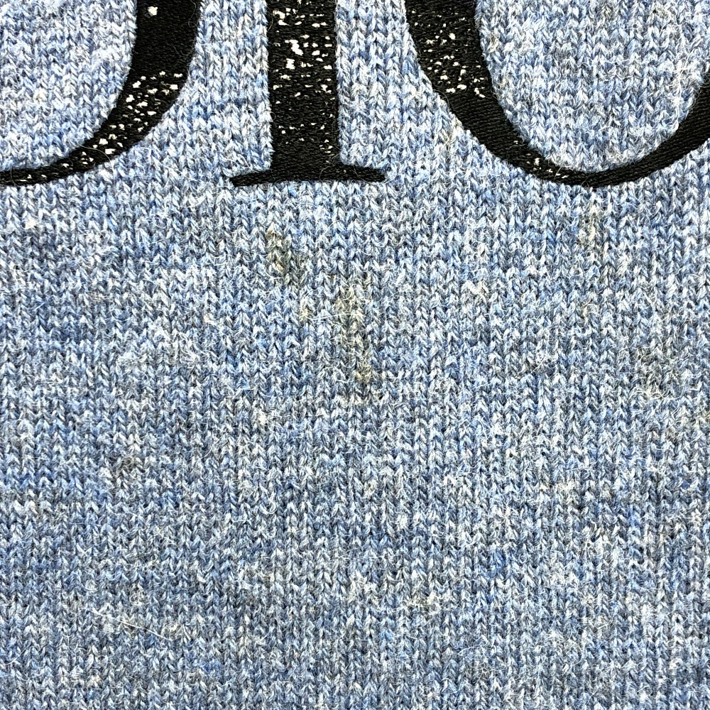 Dior sweater 143M657AT296 wool blue logo Peter Doig mens M