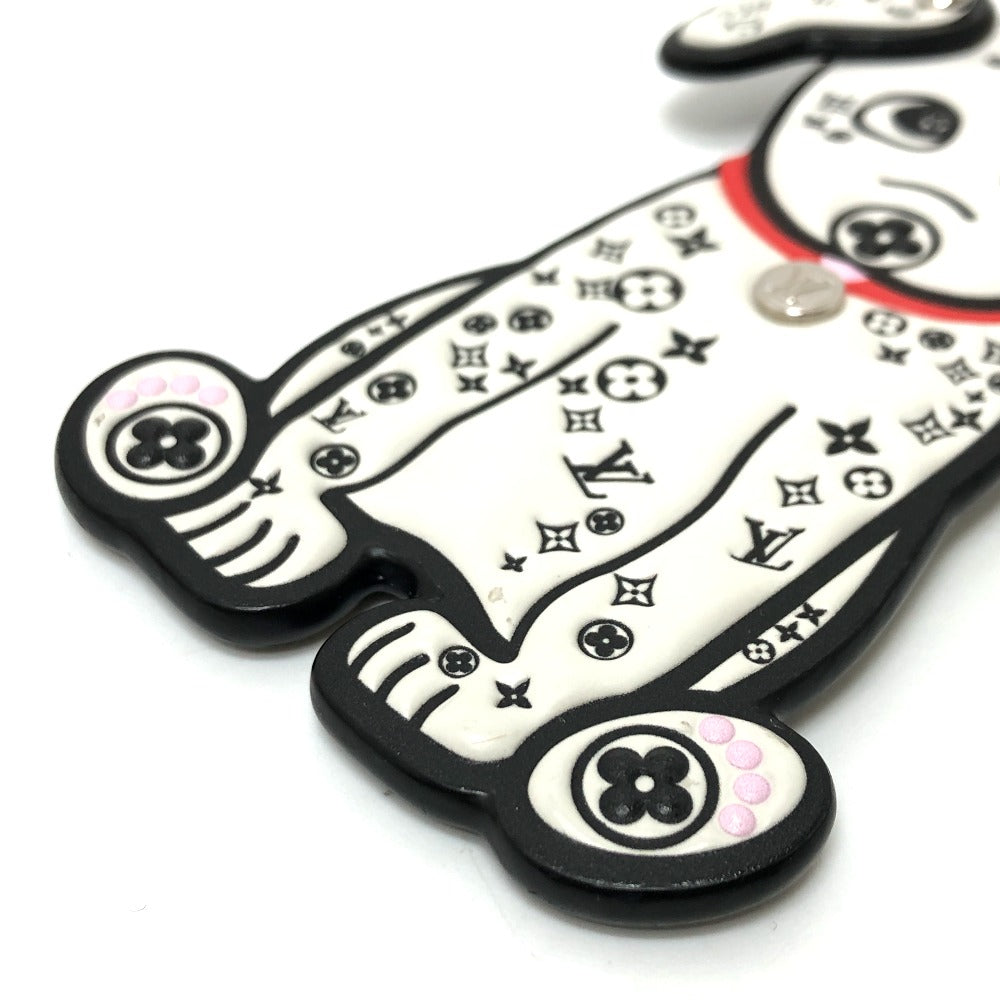 LOUIS VUITTON Bag charm M00746 leather White x black Portocle Dalmatian unisex(Unisex)