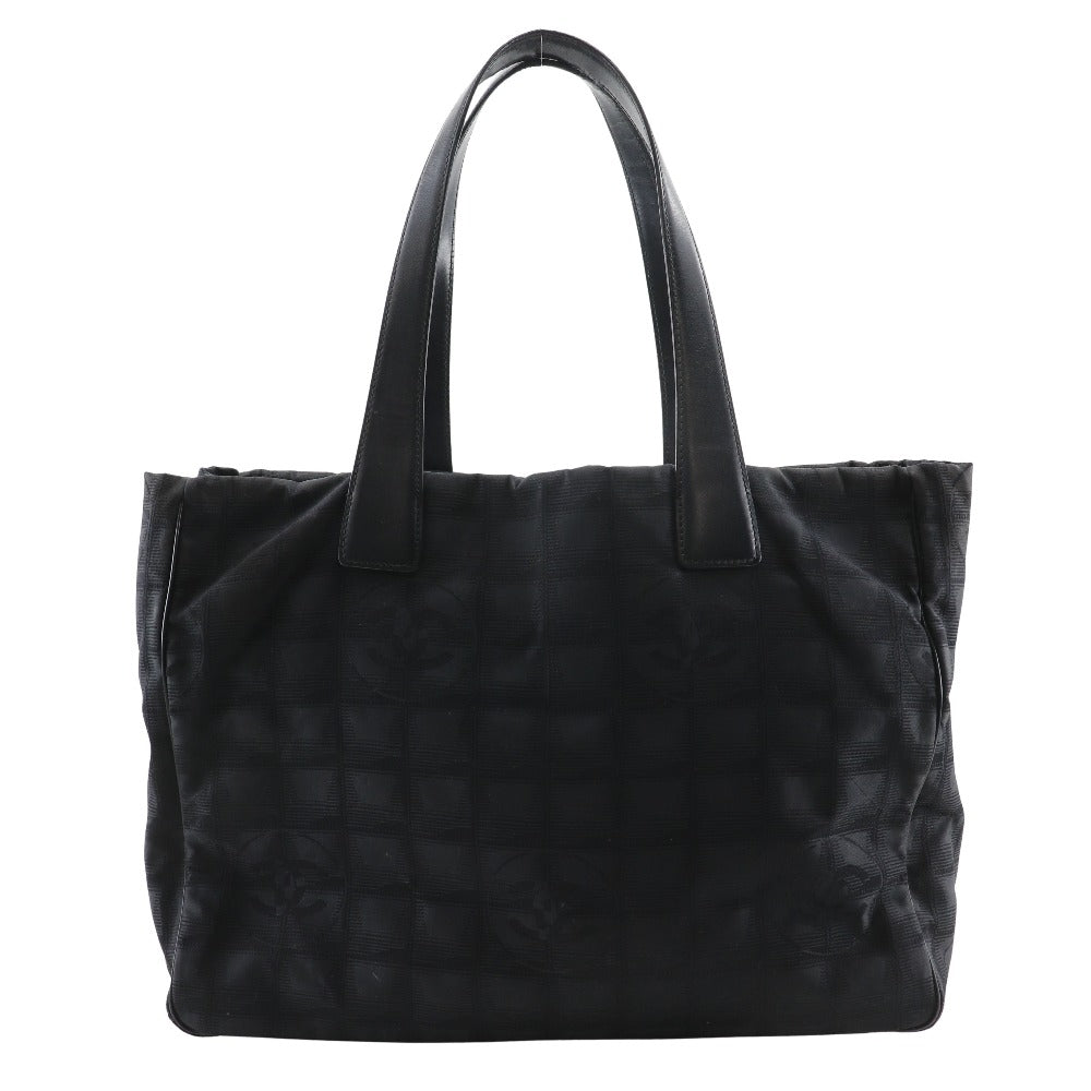 CHANEL Tote Bag A15991 Nylon canvas black New travel line Tote MM Women