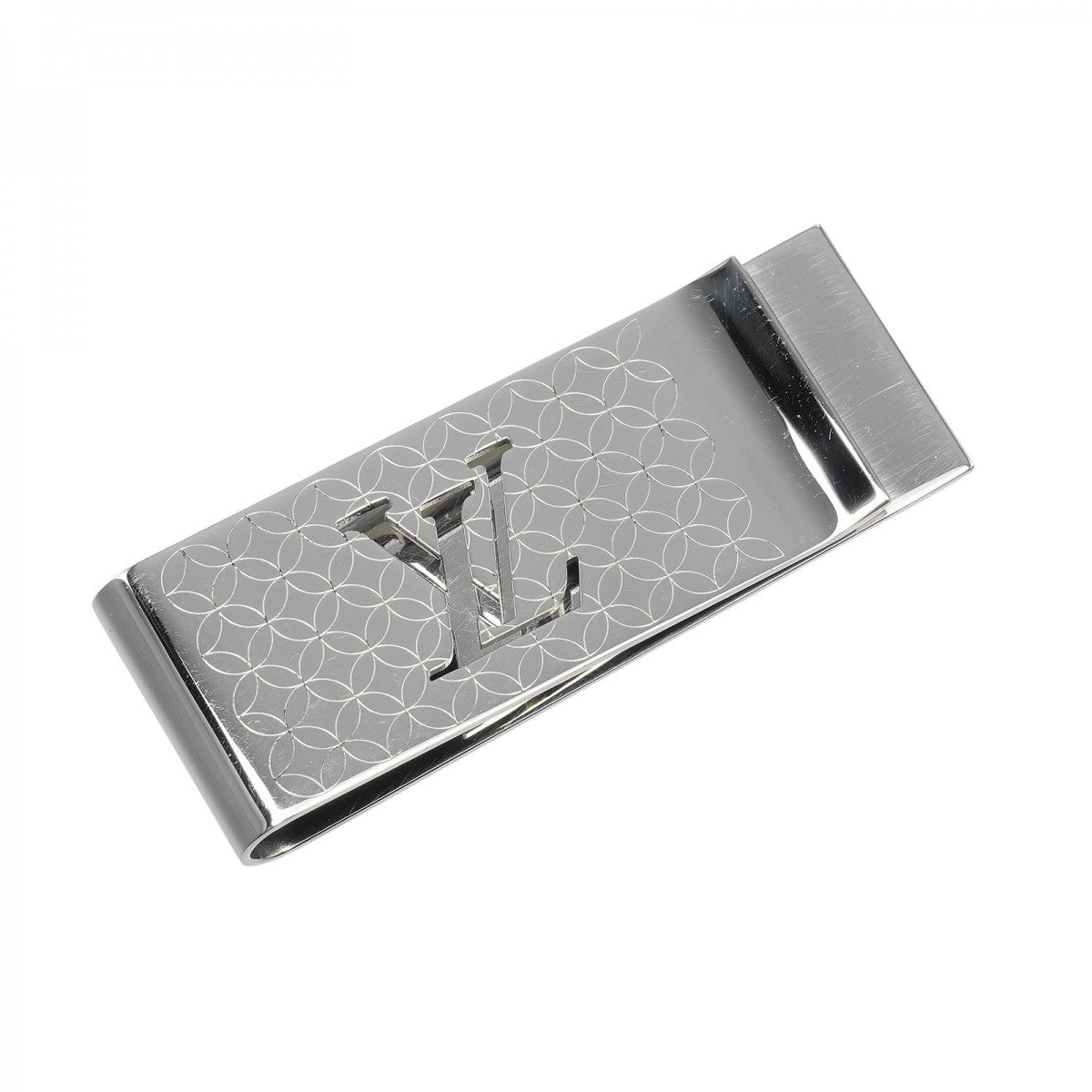 LOUIS VUITTON Money clip M65041 metal Silver Bill Clip Champs ElysÃ©es