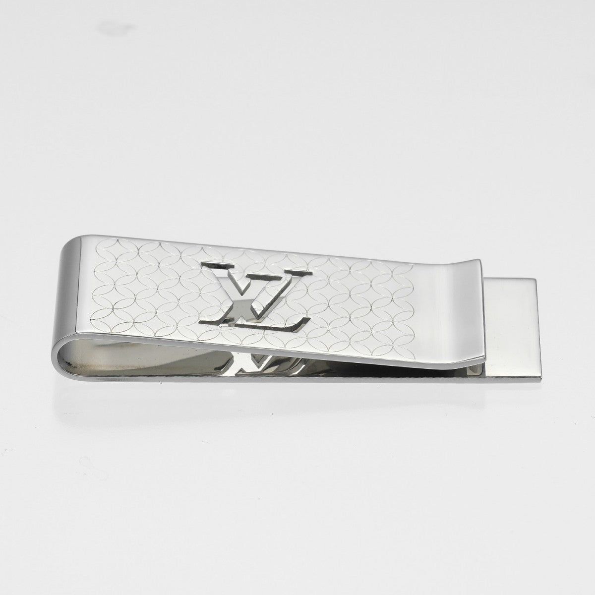 LOUIS VUITTON Money clip M65041 metal Silver Bill Clip Champs ElysÃ©es