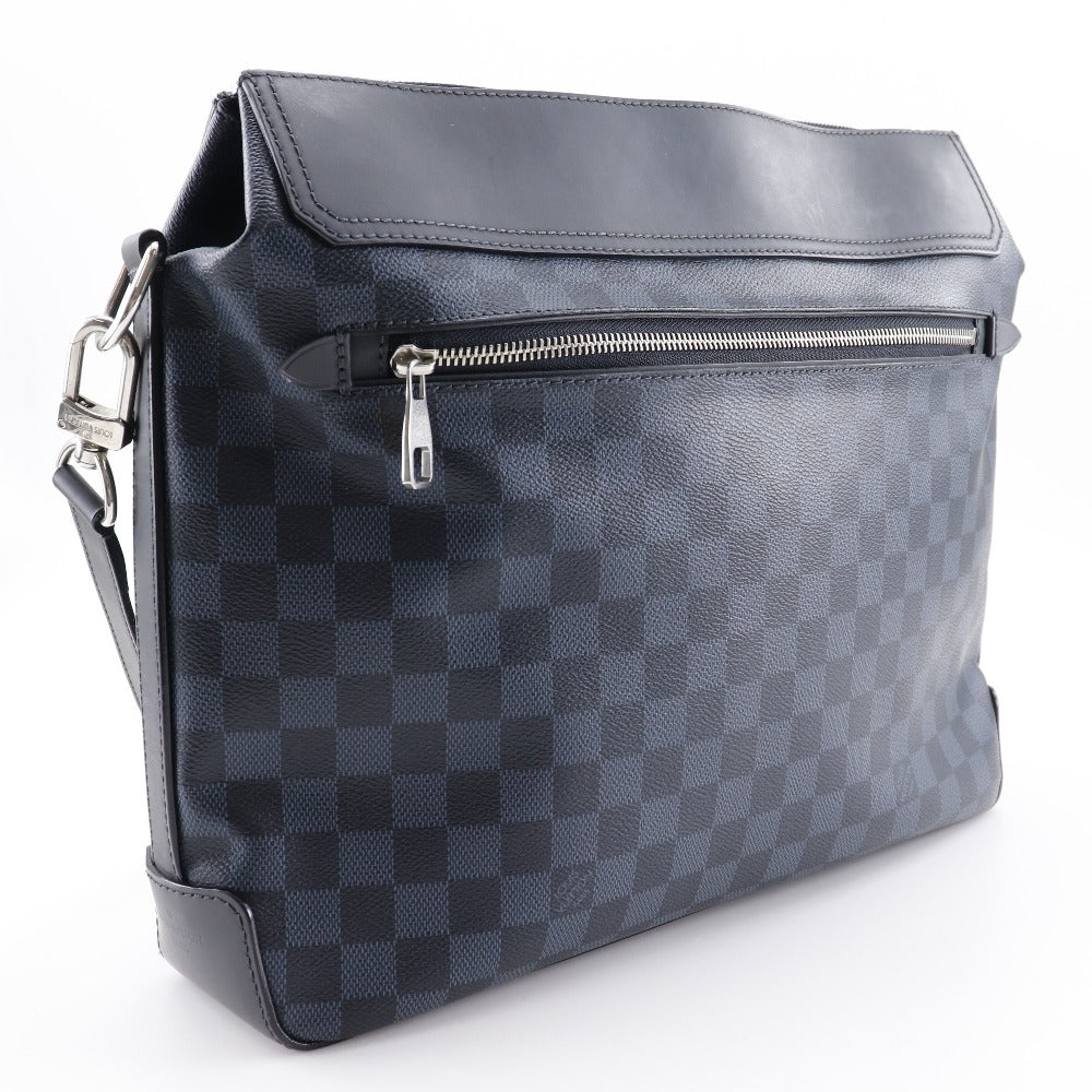 LOUIS VUITTON Shoulder Bag N41348 Damier Cobalt Black / navy Messenger Greenwich mens