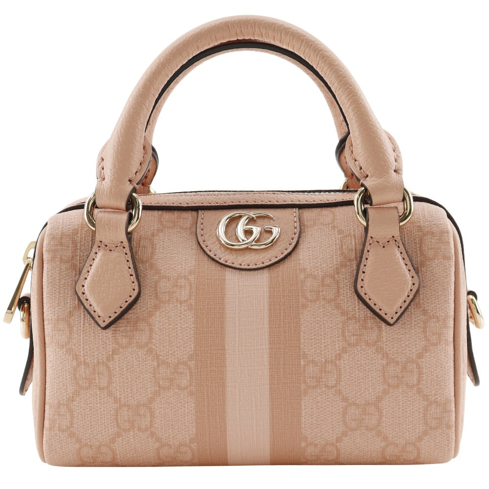 GUCCI Handbag 781490 FAD03 6241 GG Supreme Canvas pink 2WAYShoulder Ophidia Super Mini Bag