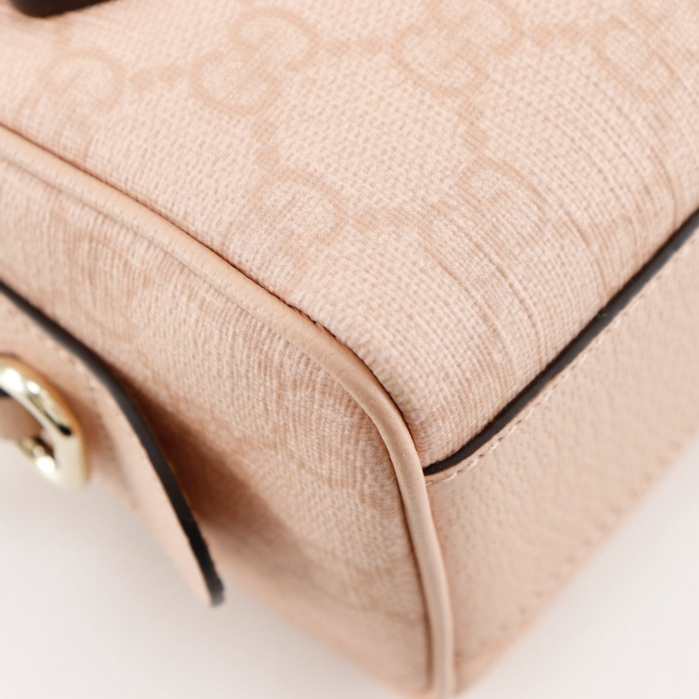 GUCCI Handbag 781490 FAD03 6241 GG Supreme Canvas pink 2WAYShoulder Ophidia Super Mini Bag