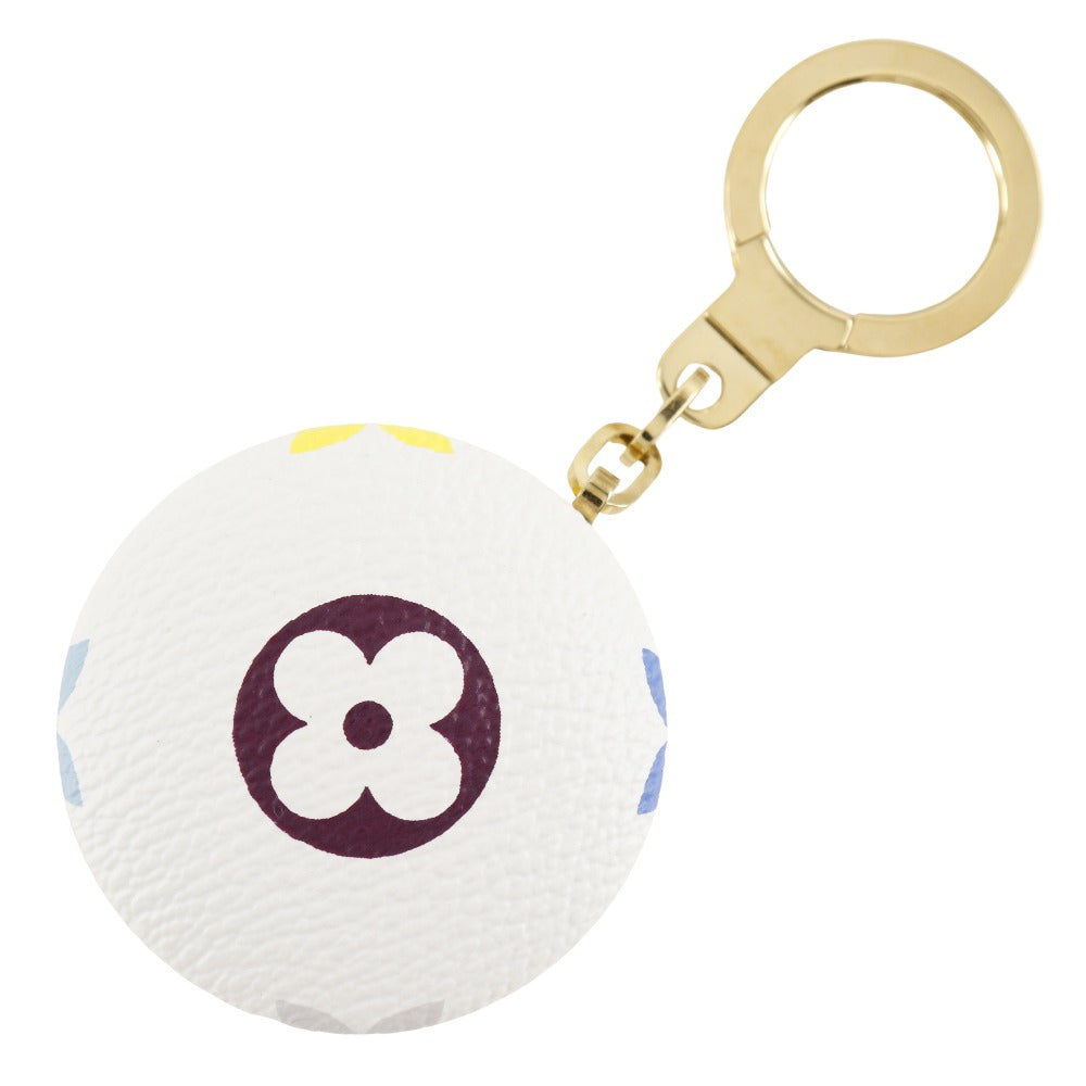 LOUIS VUITTON charm M51911 Monogram Multicolor, Plated Gold White key ring With light Astropill Women
