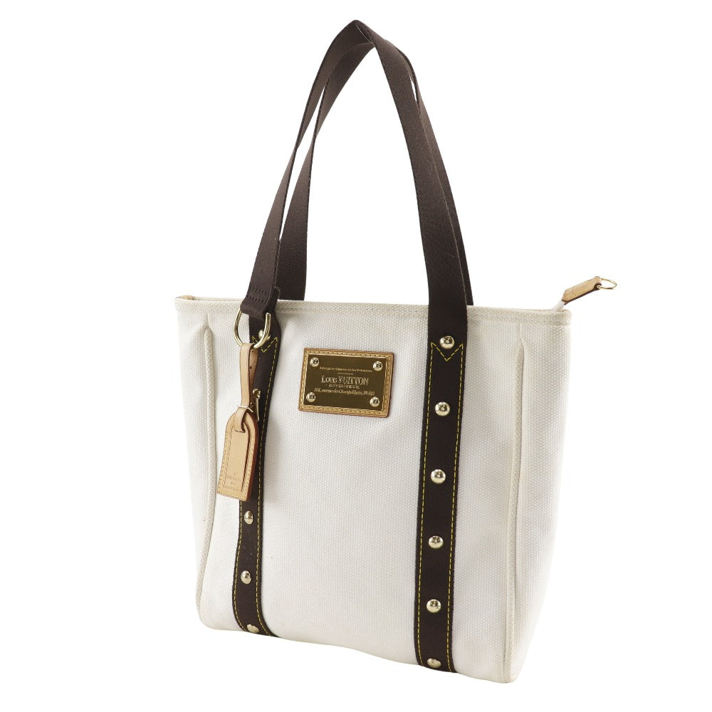 LOUIS VUITTON Tote Bag M40036 canvas White / brown Antigua Hippo MM