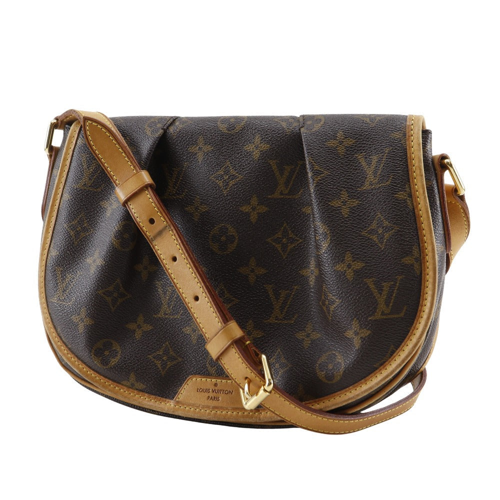 LOUIS VUITTON Shoulder Bag M40474 Monogram canvas Brown Menil Montan PM