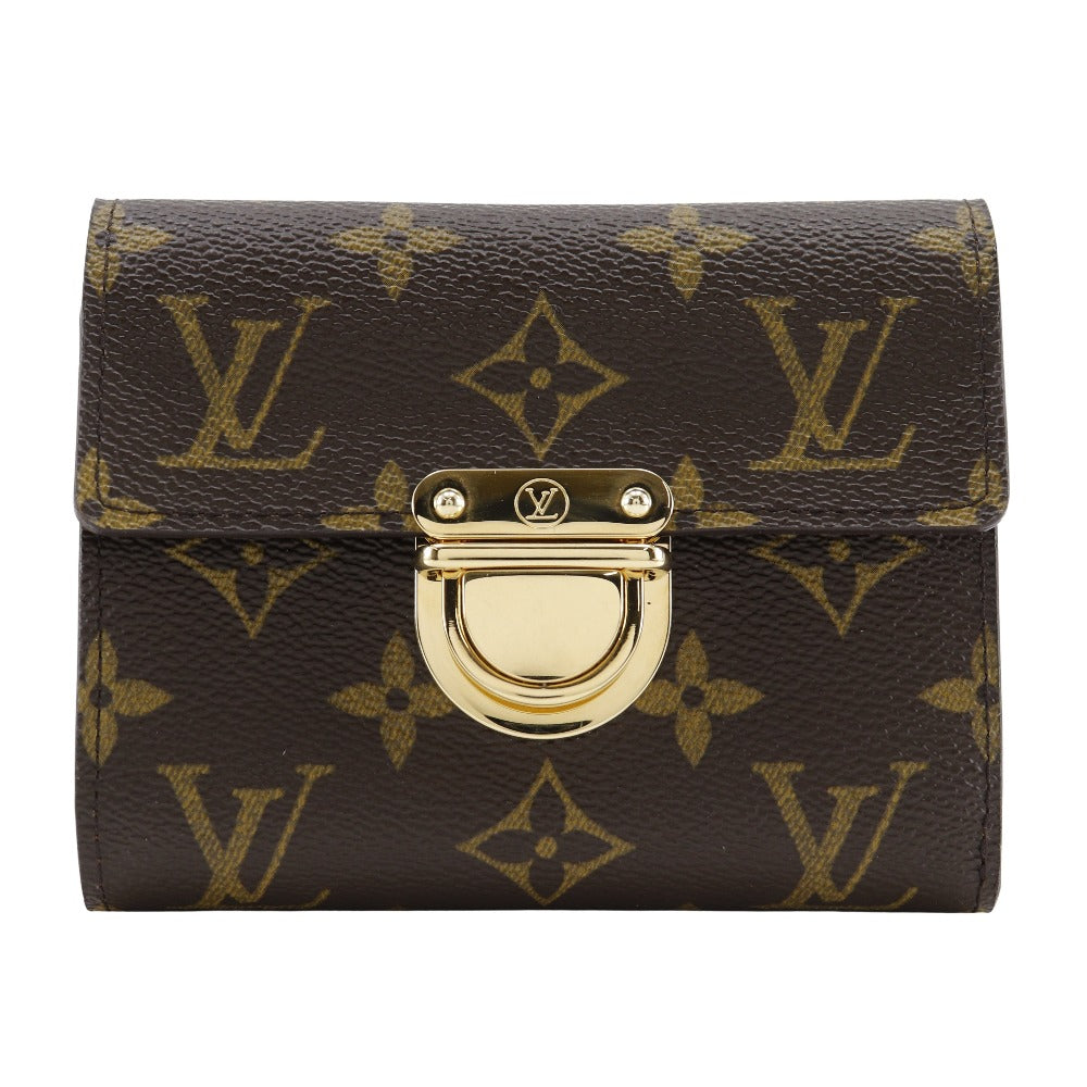 LOUIS VUITTON Bifold Wallet M58013 Monogram canvas Brown Portefeuille and Koala Women