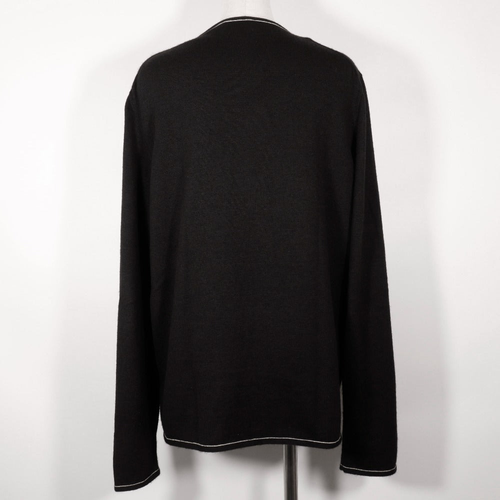 HERMES cardigan Cashmere, Cotton black Zip up Women ‚k