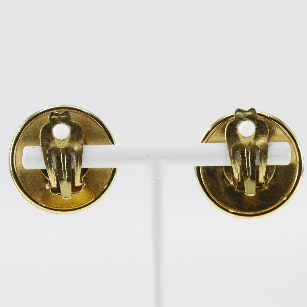 HERMES Earring Plated Gold gold Horn