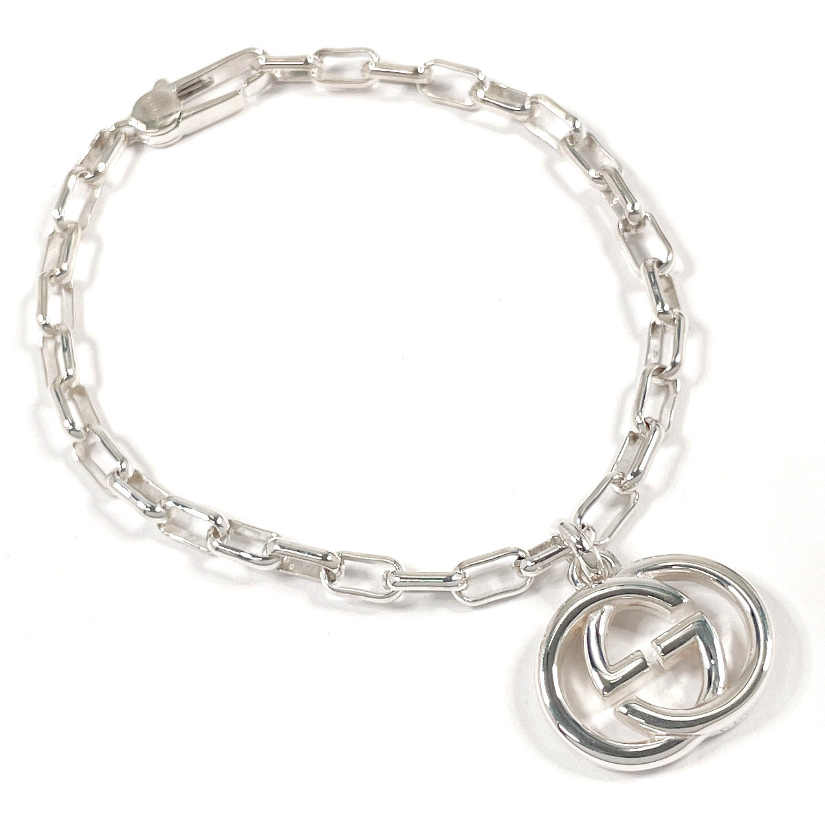 GUCCI bracelet Silver925 Silver Interlocking G