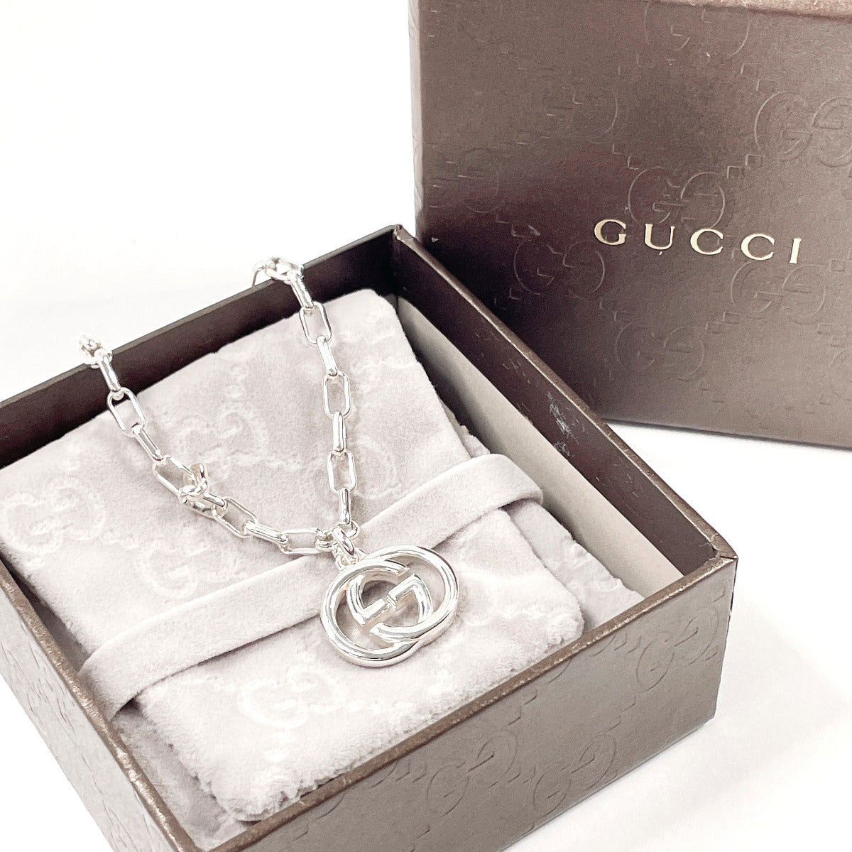 GUCCI bracelet Silver925 Silver Interlocking G
