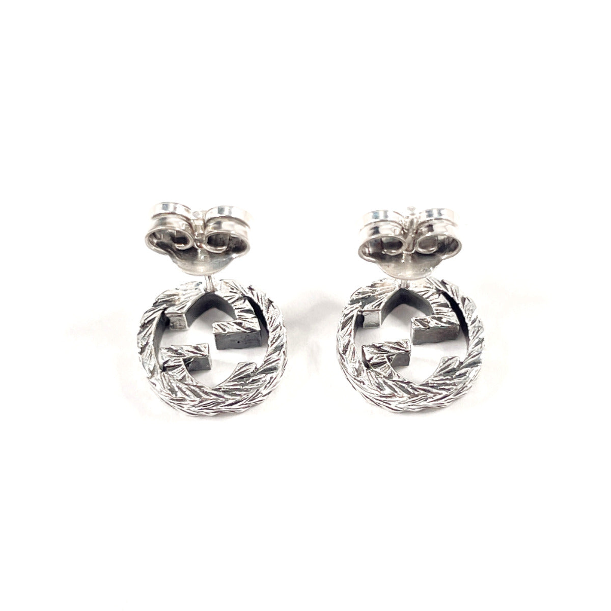 GUCCI Pierce 457109 J8400 0811 Silver925 Silver Interlocking G
