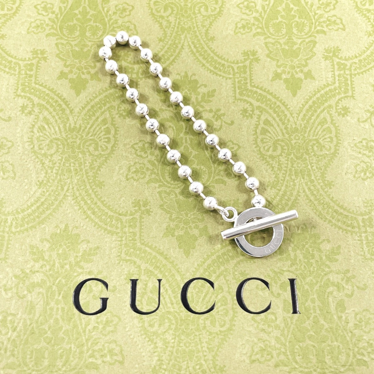 GUCCI bracelet Silver925 Silver Ball chain 19