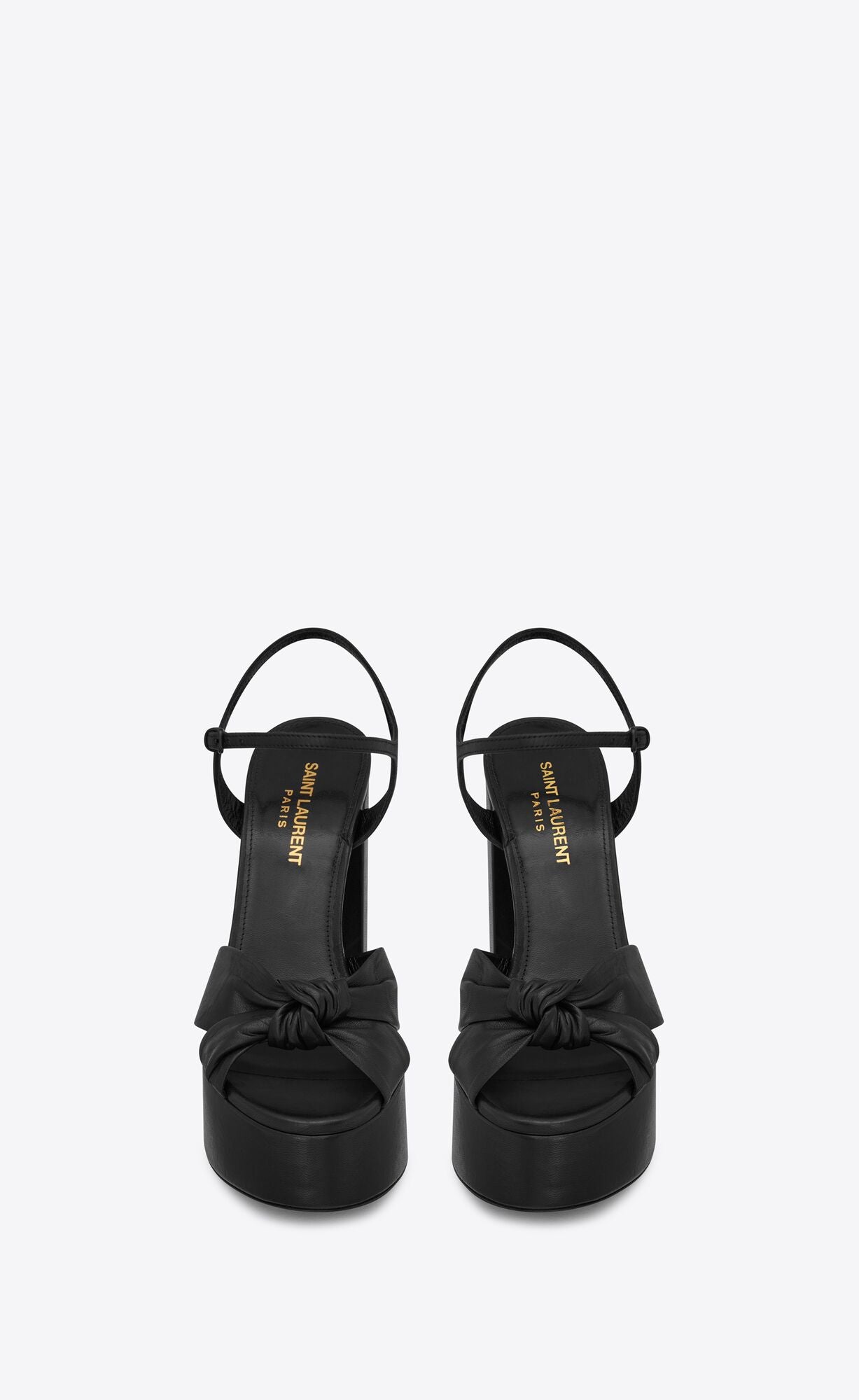 SAINT LAURENT BIANCA PLATFORM SANDALS