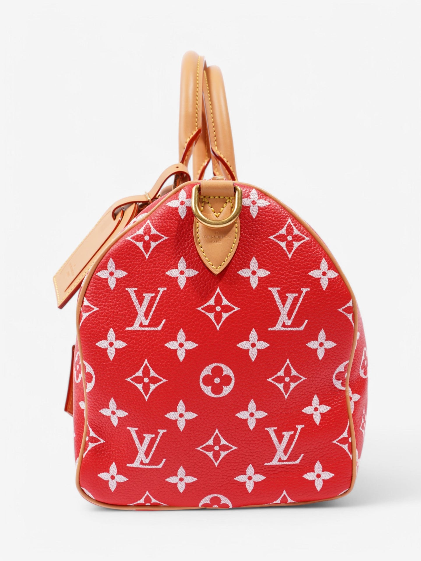 Louis Vuitton Speedy P9 BandouliÃ¨re Red Monogram Calfskin Leather 30