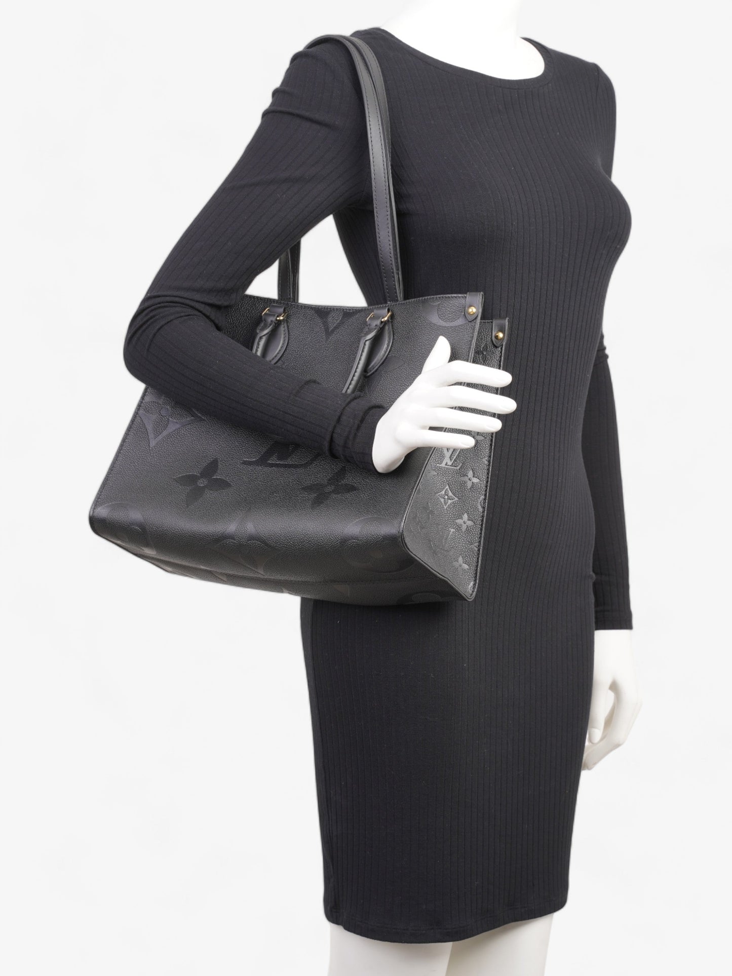 Louis Vuitton Onthego MM Black Empreinte Leather