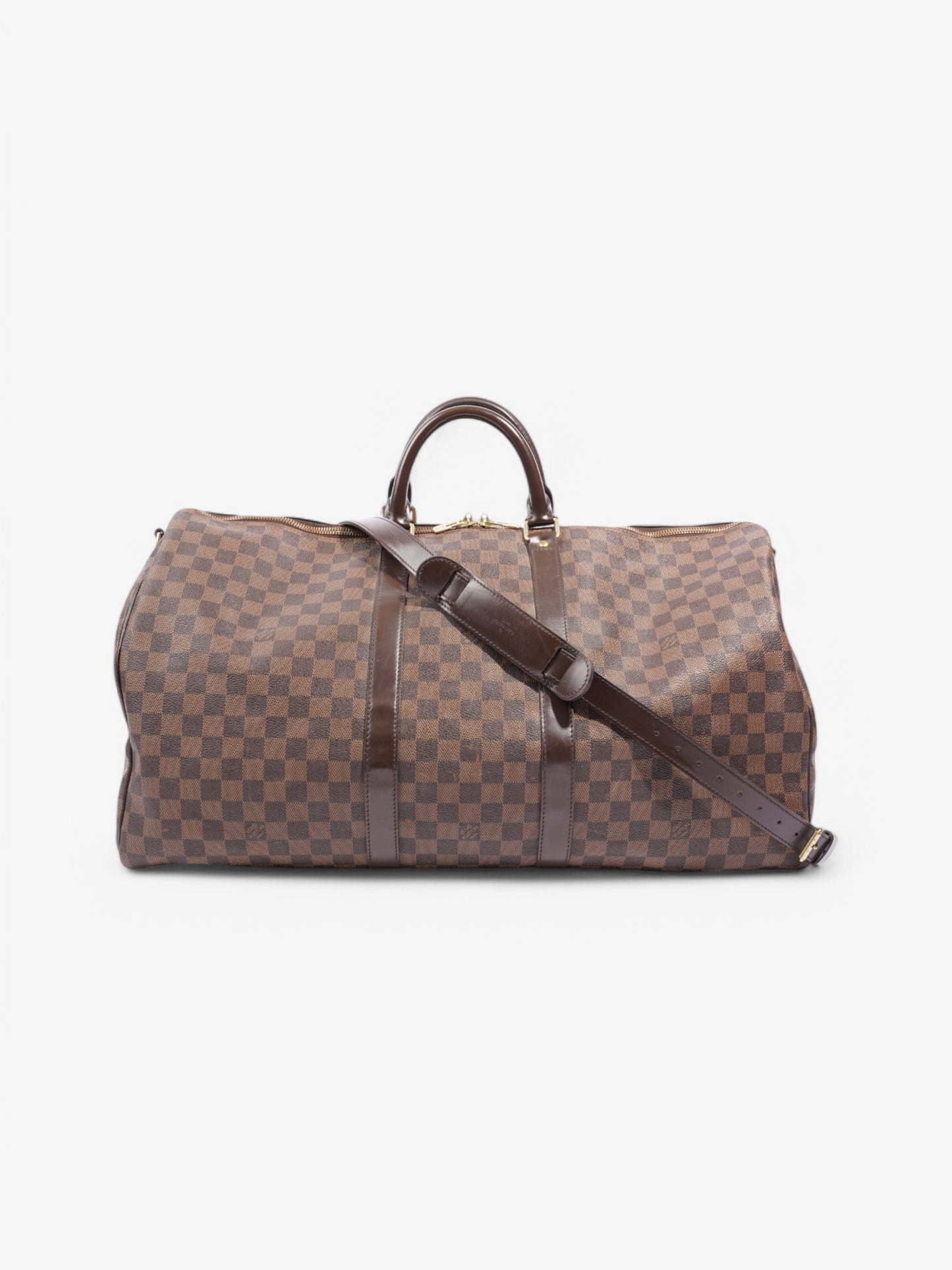 Louis Vuitton Keepall Bandouliere Damier Ebene Coated Canvas 55