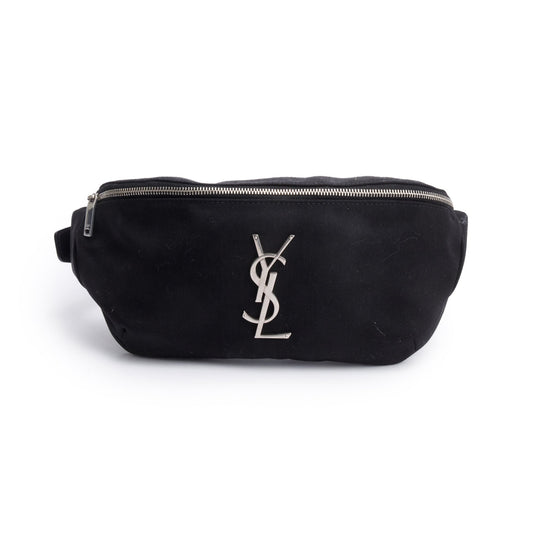 Saint Laurent 2020 Black Canvas Classic Crossbody Belt Bag Bag
