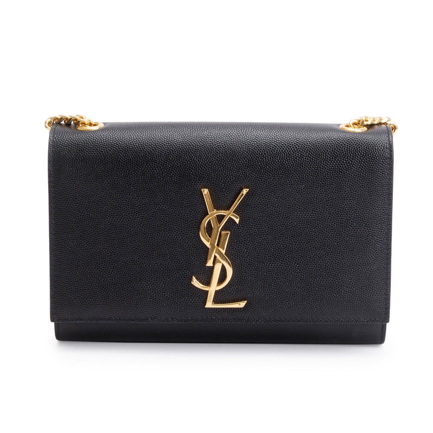 Saint Laurent 2020 Black Grain De Poudre Leather Small Kate Bag