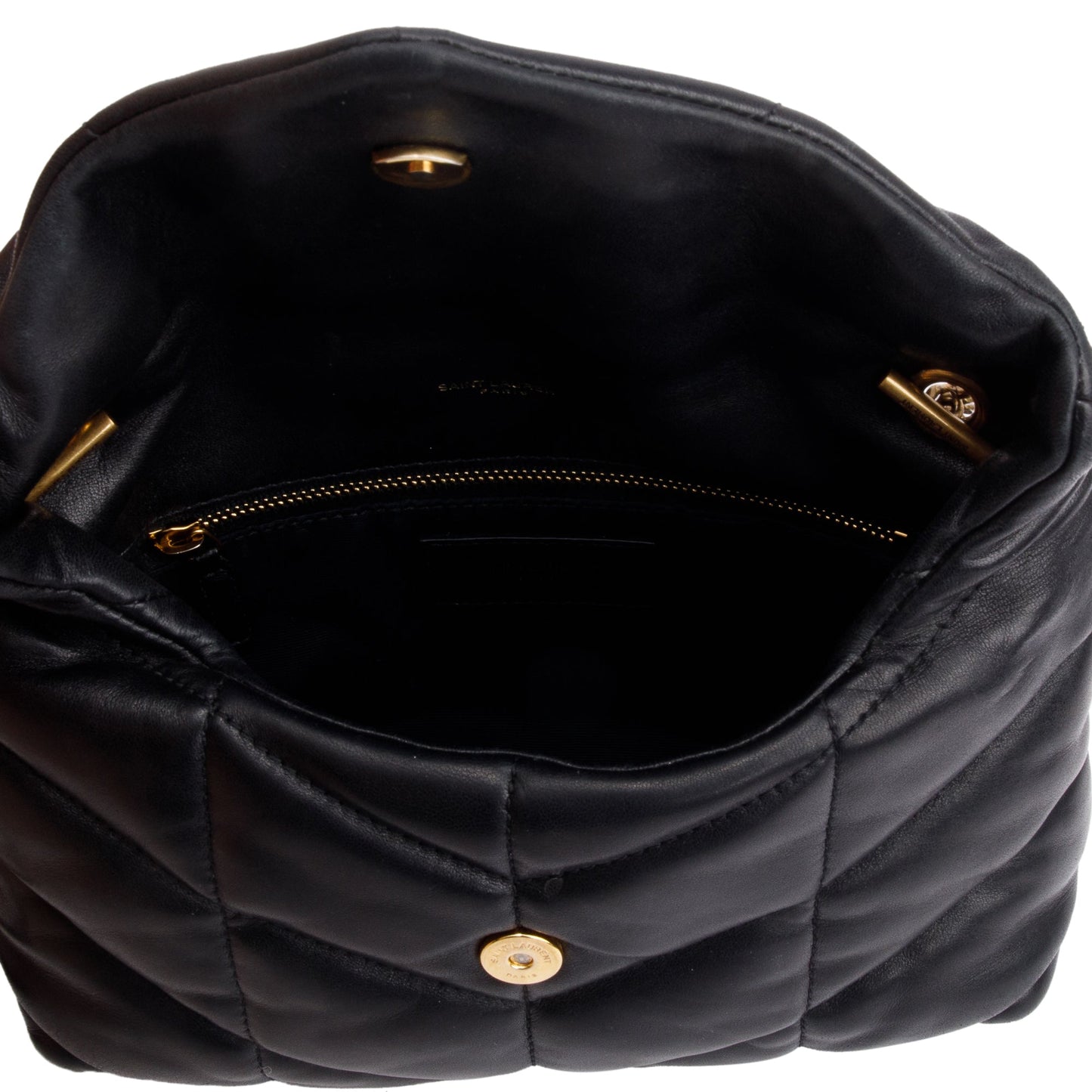 Saint Laurent 2020 Black Leather Toy Puffer Loulou Shoulder Bag