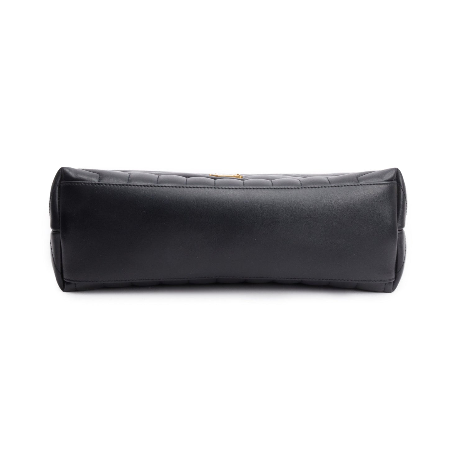 Saint Laurent 2020 Black Quilted Leather Medium Loulou Monogram Shoulder Bag